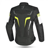 BELA SPRINTER Moto Senhora Textil Casacos Preto Amarelo Fluo - Imagem traseira da ja Casacos